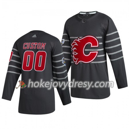 Pánské Hokejový Dres Calgary Flames Custom  Šedá Adidas 2020 NHL All-Star Authentic